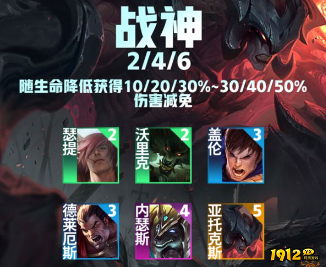 云顶之弈战神羁绊效果是什么 云顶之弈战神羁绊效果介绍