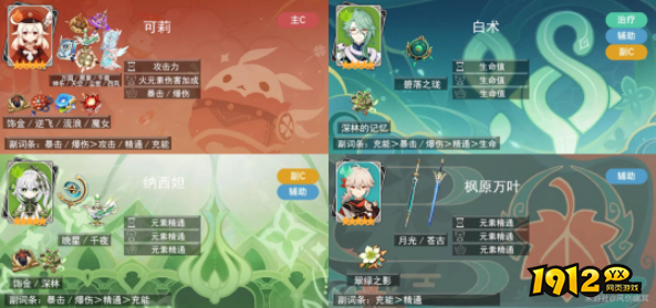 原神可莉的顶配燃烧流如何配队 原神可莉的顶配燃烧流队伍说明