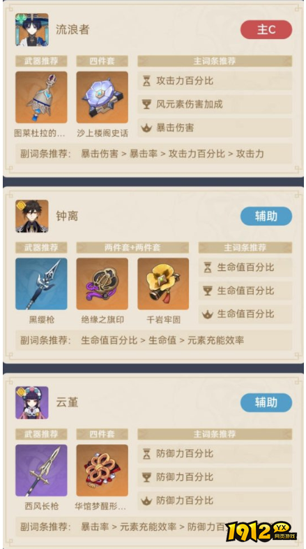 原神散兵的双风双岩如何配队 原神散兵的双风双岩配队阵容说明