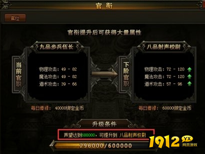 《百战沙城》官衔系统怎么玩 官衔系统介绍