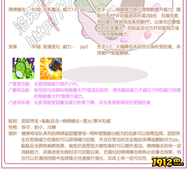 洛克王国绵綿鼠技能是什么 洛克王国绵綿鼠技能表一览