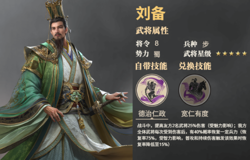 《三国群英传：鸿鹄霸业》刘备武将技能是什么 刘备武将技能介绍