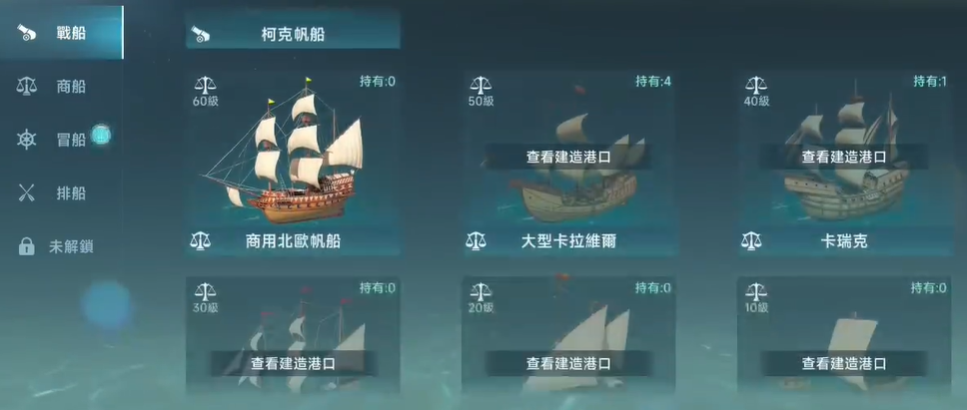 大航海时代：传说不同船等级是什么 大航海时代：传说不同船等级介绍