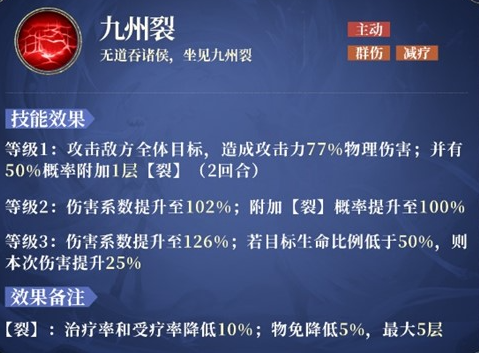 秦时明月：沧海九州裂技能是什么 秦时明月：沧海九州裂技能介绍