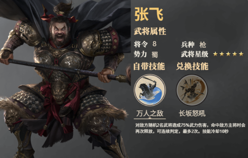 《三国群英传：鸿鹄霸业》张飞武将技能是什么 张飞武将技能介绍
