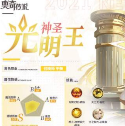 奥奇传说光明王技能是什么 奥奇传说光明王技能介绍